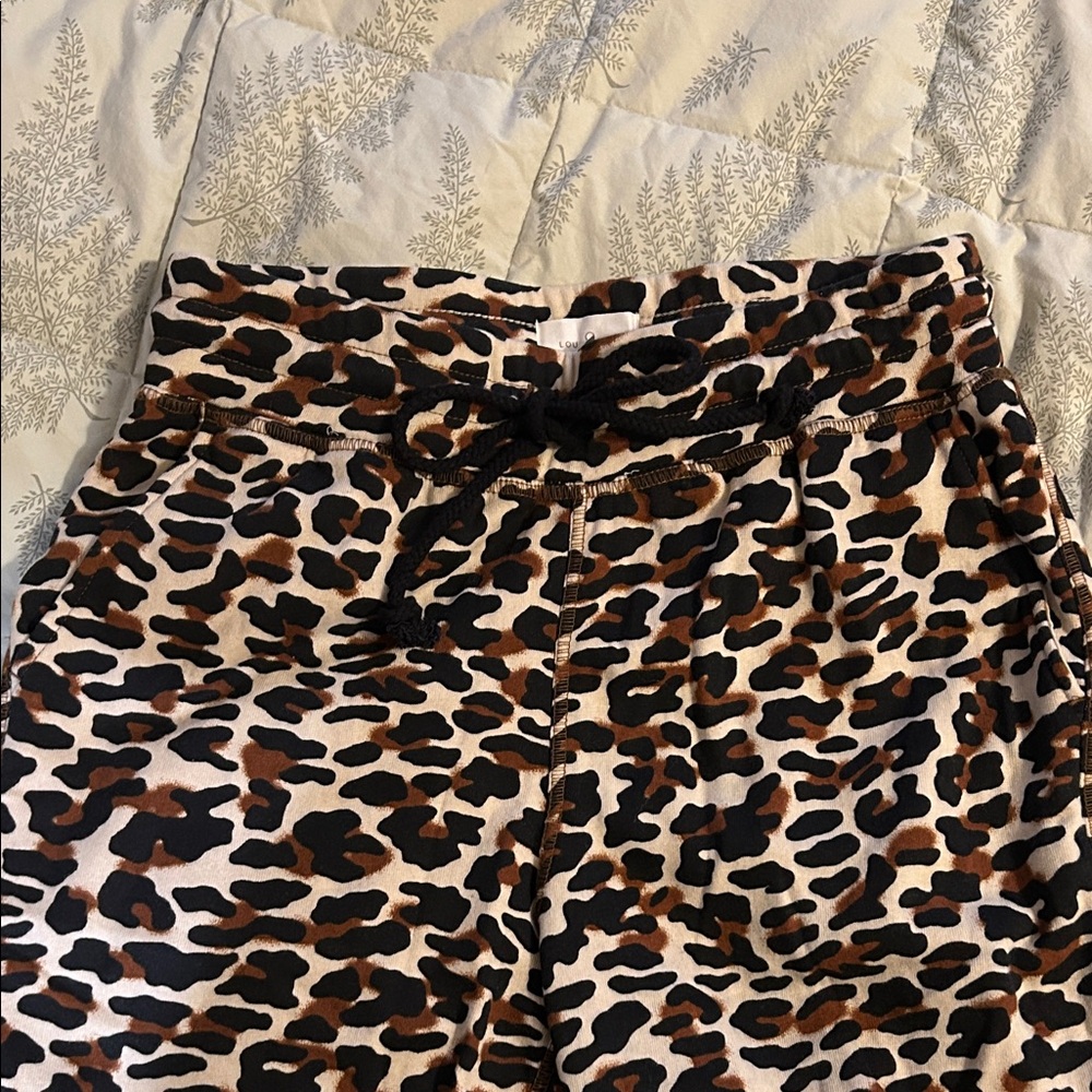 Lou & Grey Leopard Print Joggers
